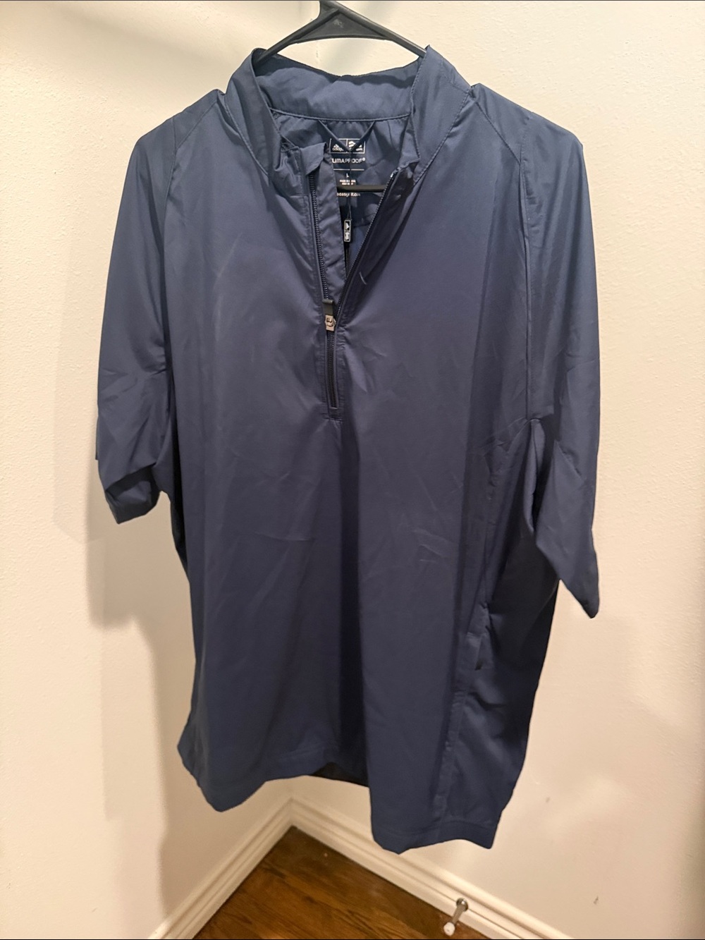Men's Adidas Navy Quarter-Zip Windbreaker Jacket - Dallas Maverick’s branded